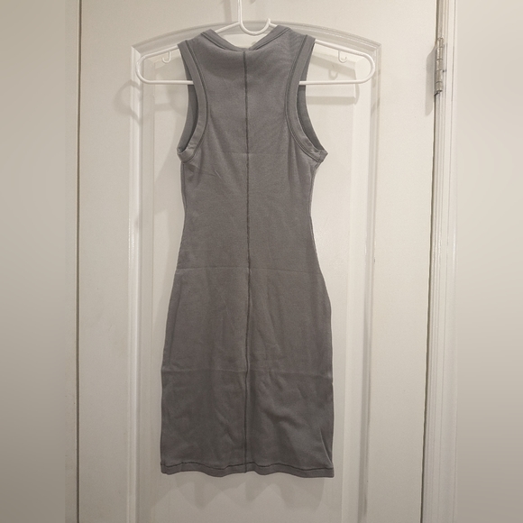 2. NWT SKIMS COTTON RIB TANK DRESS IN SMOKE - Picture 6 of 8